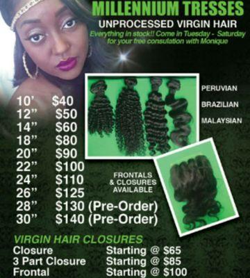 We sell VIRGIN UNPROCESSED HAIR!!!!! ALWAYS IN STOCK