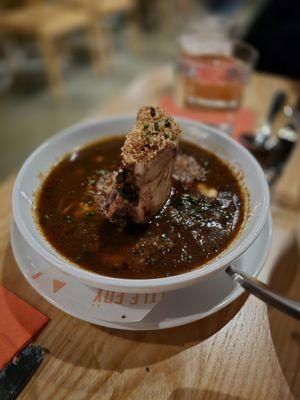 Bone marrow onion soup