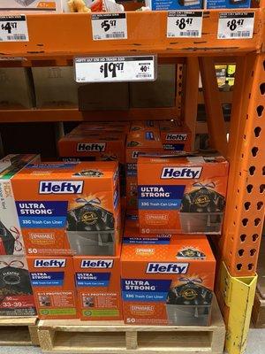 Hefty bags.