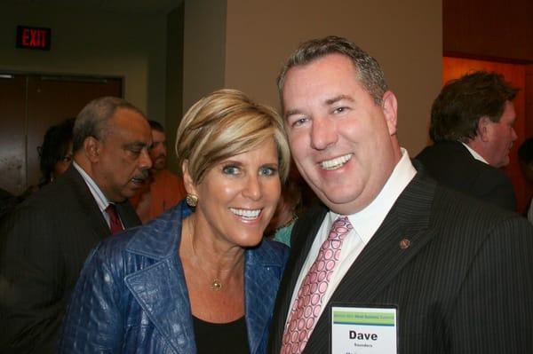 M+M Chief Idea Officer Dave Saunders with CNBC star Suze Orman during the WWMB Summit.