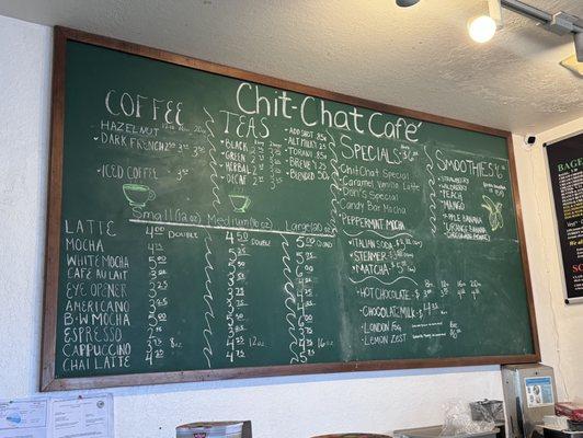 Coffee & Tea Menu