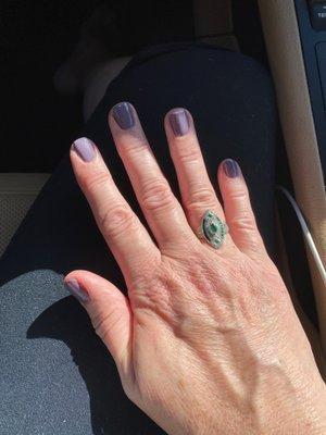 Gel manicure. They did a great job very thorough.