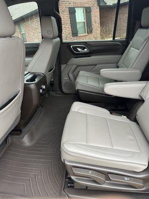 Finished Interior Of White Yukon (Backseats)