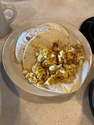 Country sausage Breakfast Taco