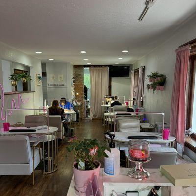 Interior of hunty nail bar