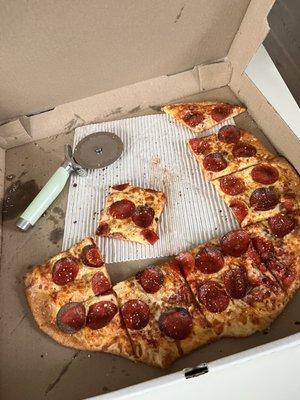 Pepperoni pizza