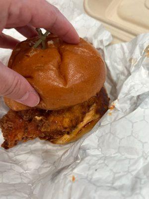 Fried chicken sandwich