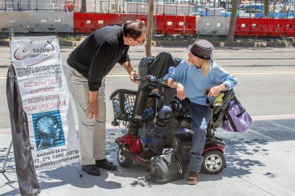 This photo is what I saw that made me go to The Crosby Clinic. The owner made me feel like a normal human being. He helped me and others.