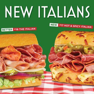 Try our NEW Italians today!