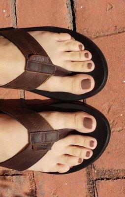 Basic Pedi with Taupe OPI polish