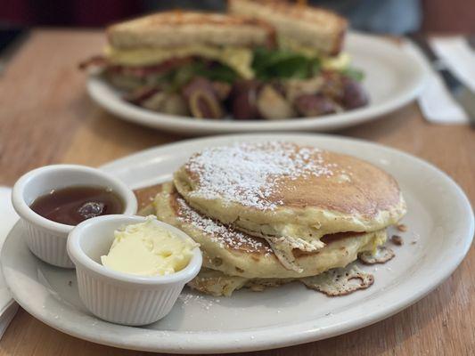 Lemon ricotta pancakes