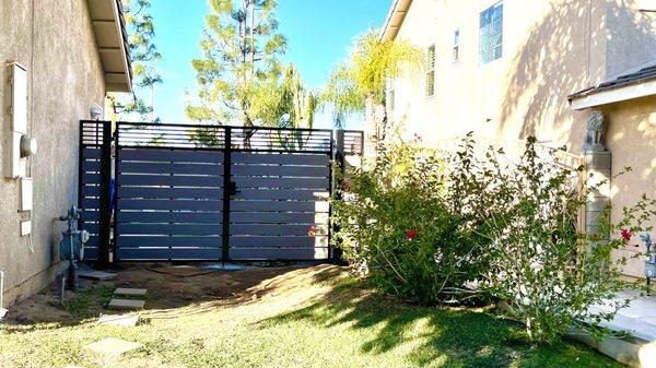 Right side gate of the house