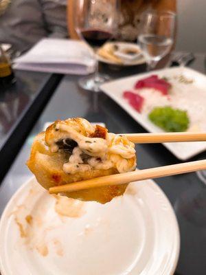 Chopsticks featuring cheesy snails