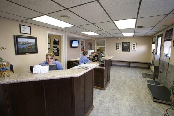 Reception area