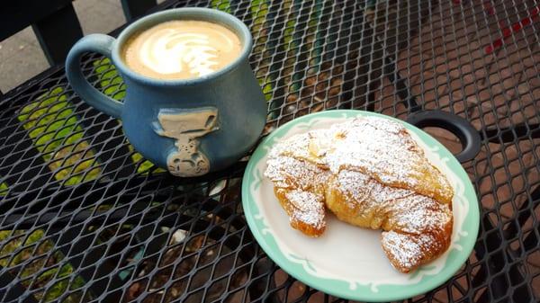 Latte & Almond Croissant