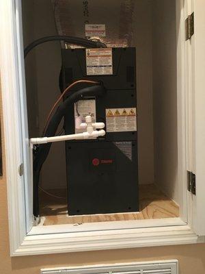 air handler in closet