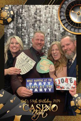 Photo Booth supplied by High Roller