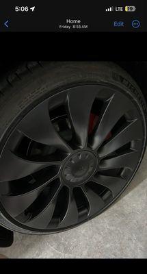 Same wheel in perfect condition before being dropped off to Tire Choice