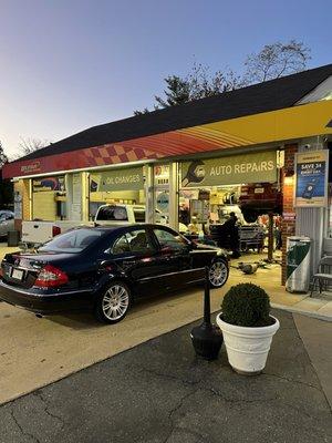 Cars eager to get into the repair shop!