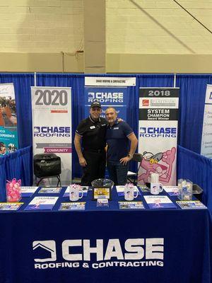 Our team at an event where we were able to meet with old and new Chase friends.