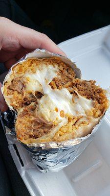 Barbacoa Burrito. $12