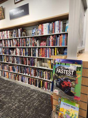 They sell some books. Pretty cool to walk past and see the book "Top 10 Fastest" has my bike's big brother on the cover.