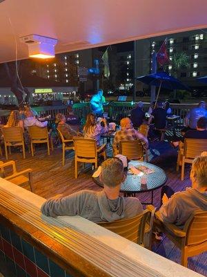 Live music on the deck