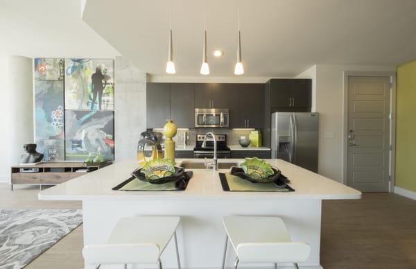 Kitchen at Seven Apartments in Austin, Texas