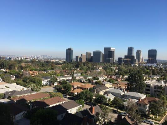 View from her awesome place off wilshire and Beverly Glen