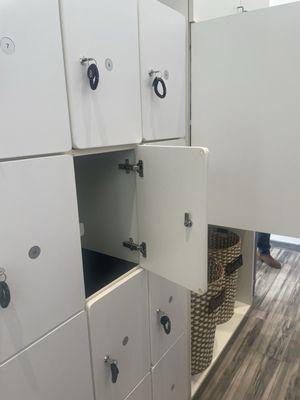 Lockers with keys