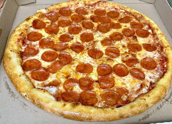 Stuffed crust double pepperoni