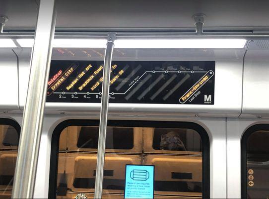 Blue line on the WMATA!