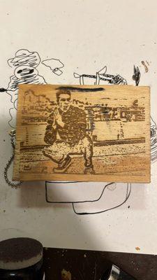 4"*6" think wood engraving