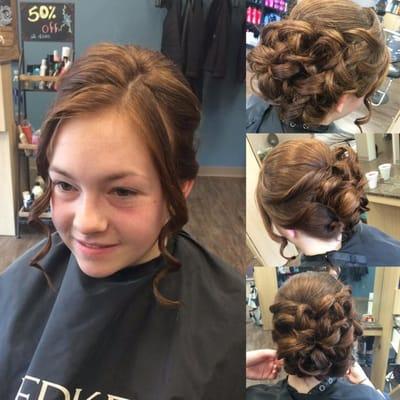 Call and schedule your updo for prom today!