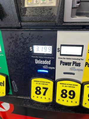 Gas prices went up this week!