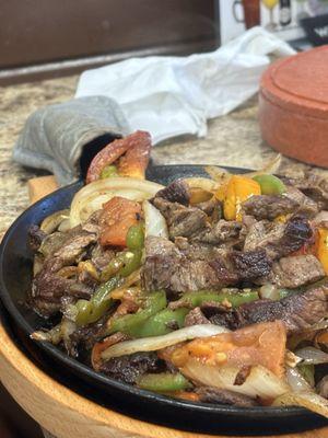 Beef fajitas