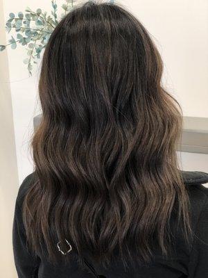 Chocolate partial balayage  @ Blu Sky Salon on 135th Overland Park