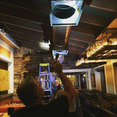 We service Commercial clients as well! Here's a look at our crew hard at work at Chili's Bar and Grill in Ormond Beach, FL!