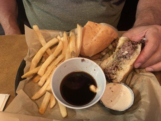 Prime Rib French Dip. Delicious