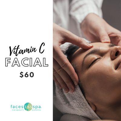 First time guests and members fort our signature Vitamin C facial for $60.