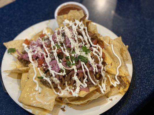 Nachos with Barbacoa