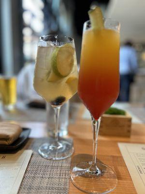 White sangria, Tequila Sunrise Mimosa