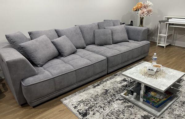 Sophia - electric sofa in grey fabric