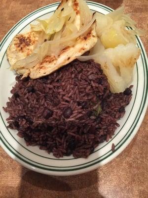 Grilled chicken yuca and Moro