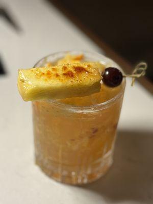 Pineapple caramelized old fashion