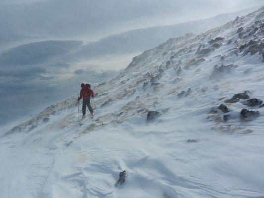 Traversing a glacier