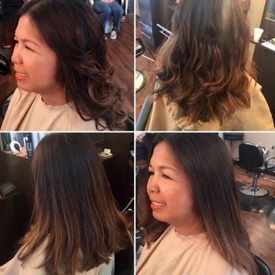 straight and or with curls - I love them both. Thank you Maria