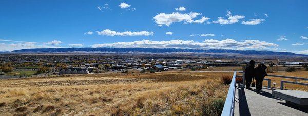 Set on the hill overlooking the original trail crossroads and pony express