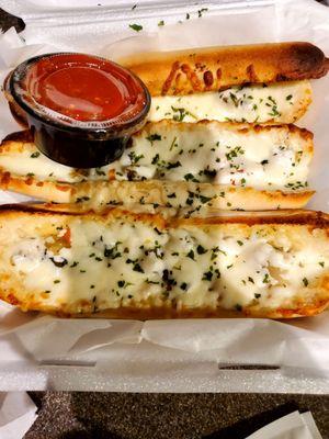 Mild Giardinera Stuffed Breadsticks (a little too salty)