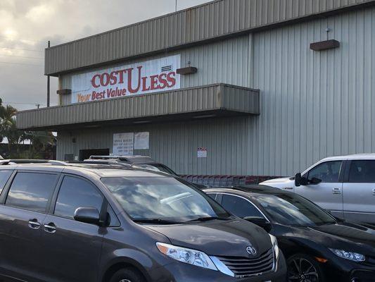 Cost-U-Less is an island warehouse supermarket chain and this is their only store in one of the fifty states.